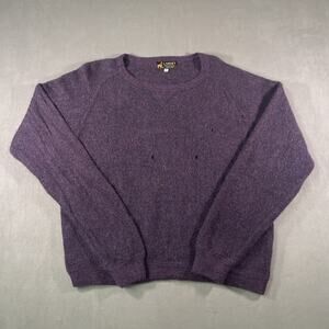 LANART Collection Alpaca Wool Purple Pullover Sweater Men’s Size X-Large